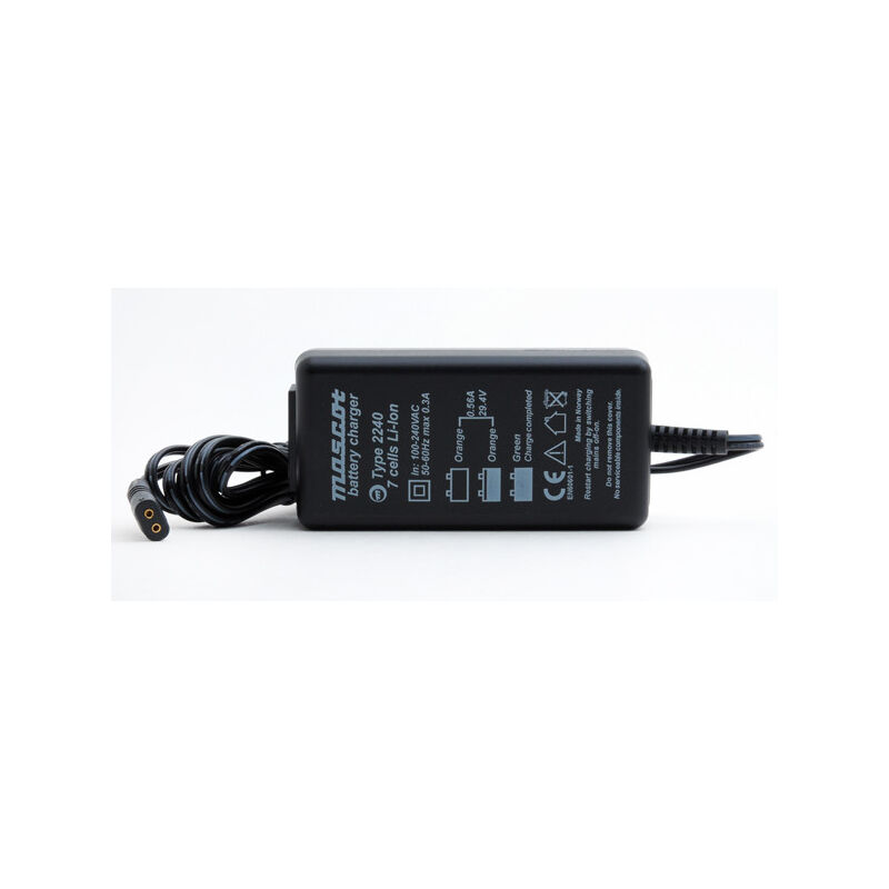 Chargeur lithium-ion 2240LI 7S 29.4V/0.56A 110-230V - Sortie 5.5x2.1mm - Mascot