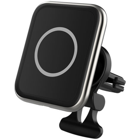 Chargeur magnétique sans fil pour voiture, charge rapide 15 W, support de voiture stable en alliage de zinc, compatible avec tous les iPhone 12, Huawei, Oppo, Honor, Xiaomi et Samsung.