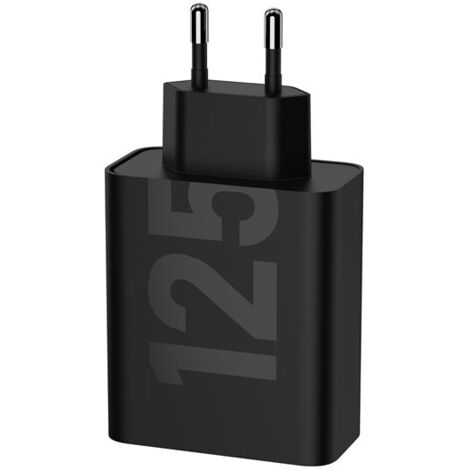 Chargeur - MOTOROLA - Moto charger - 125 W - Charge rapide - USB-C vers USB-C - Câble 1 m - Noir