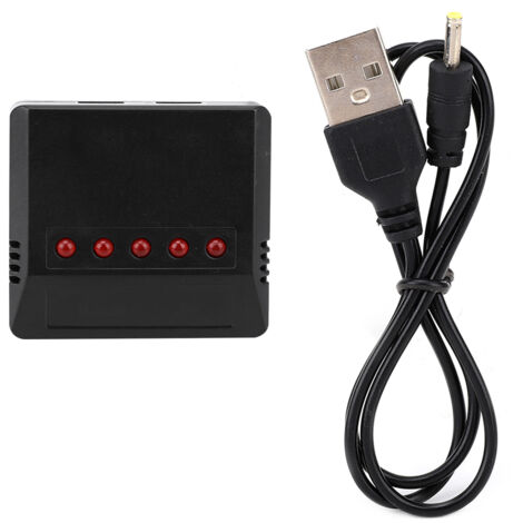 Chargeur multi-ports pour batteries lithium drone 3.7V avec sécurité et équilibrage