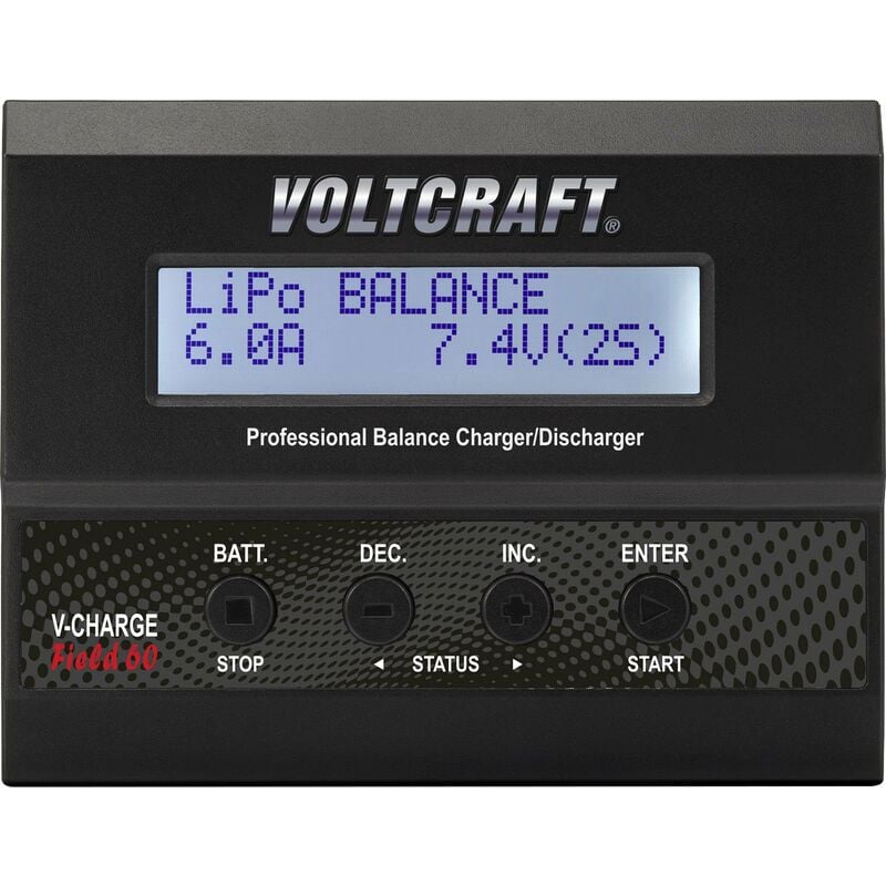 Voltcraft - V-Charge 60 dc Chargeur multifonction de modélisme 12 v 6 a Li-polymère, Li-ion, LiFePO, LiHV, NiCd, NiMH, plomb S040371