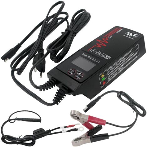 Chargeur multifonction plomb/acide plomb/calcium AGM gel lithium 12V 1-2-4 AH