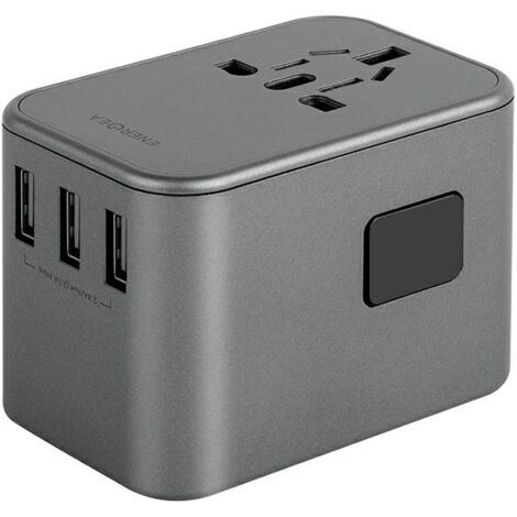Chargeur mural 35,5 W ENERGEA PD-PPS QC 3xUSB/2xUSB-C Gris