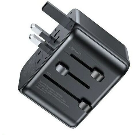 Chargeur mural AWEI GaN USB-C/USB-A 35 W, noir