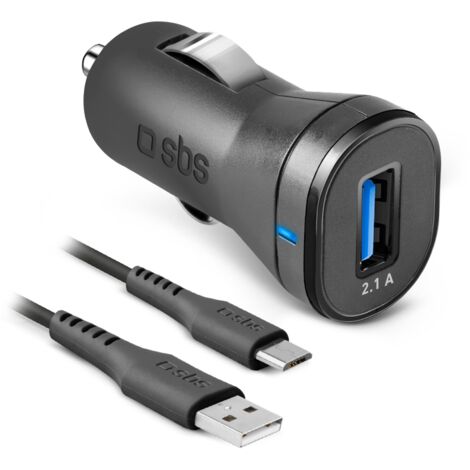 Chargeur mural SBS TECRKITMIC21AFAST 5 V Noir
