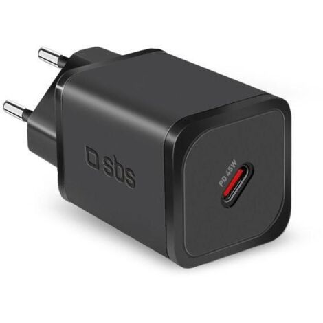 Chargeur mural USB-C GaN 45 W avec alimentation GaN - Noir