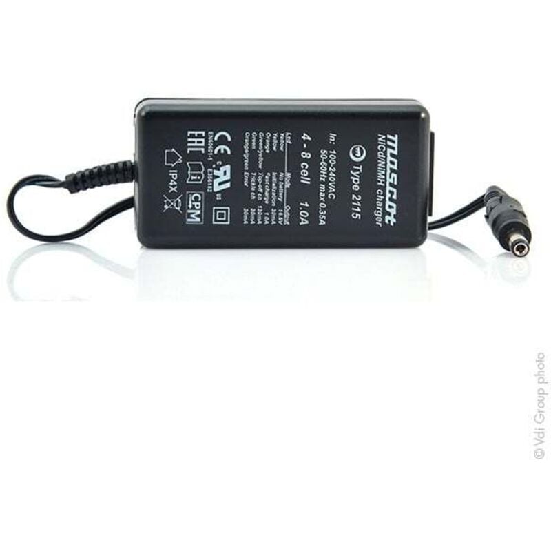 Chargeur NiCd/NiMH 4 à 8 cellules/1A 110-230V 2115 - Mascot