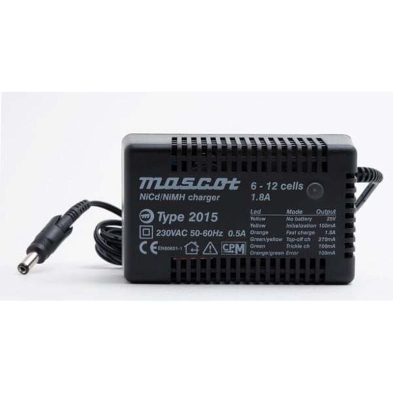 Chargeur NiCd/NiMH 6 à 12 cellules/1.8A 230V 2015 - Mascot