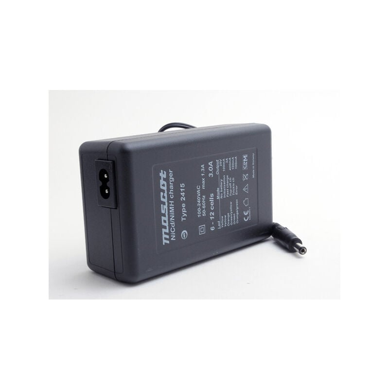 Chargeur NiCd/NiMH 6 à 12 cellules/3A 110-230V 2415 Timer sécurité 4h - Mascot
