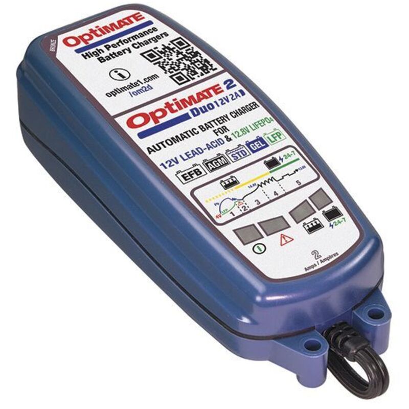 OPTIMATE TM550 Chargeur de batterie LiFePO4 - 2-24Ah