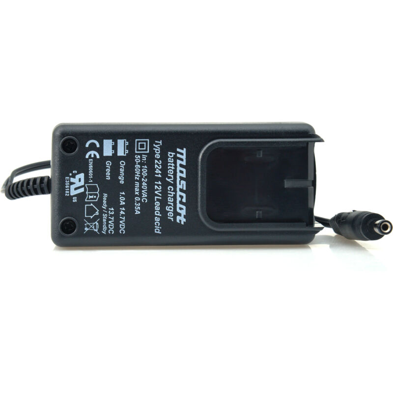 Chargeur plomb 2241 12V/1A 110-230V (Intelligent) - Sortie 5.5x2.1mm - Mascot
