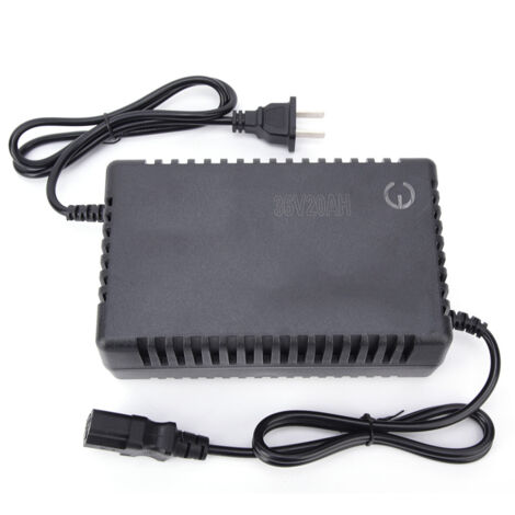 Chargeur portable 36V 20AH 2.5A avec indicateur de charge pour vélo électrique, compatible prise 220V
