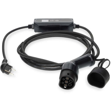 Chargeur portatif de vehicule electrique at n05v3v3 f 3g15 1380 2300 3680 w 6 8 10 13 16 a 1 phase 500 m noir boite