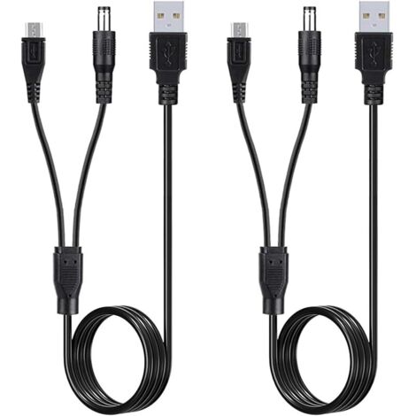 Chargeur pour collier de dressage de chien Bousnic - Câble de charge de rechange pour colliers de choc RS2 et télécommande (60 cm)