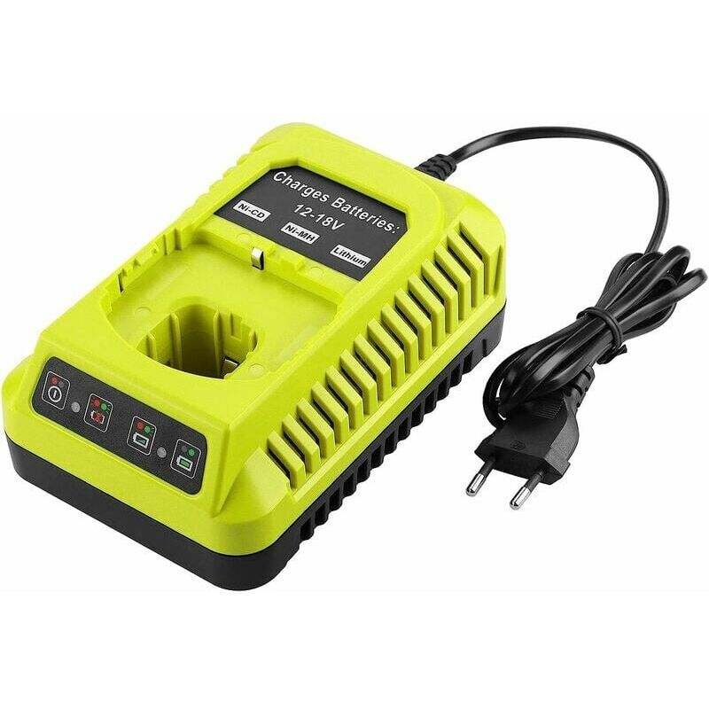 Chargeur pour électroportatif BCL14181H Remplacement Chargeur, Ryobi RYOBI 12v-18V RYOBI P117 P108 chargeur de batterie universel