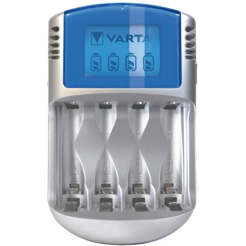 Chargeur de piles rondes NiMH Varta lcd Charger 12V&USB
