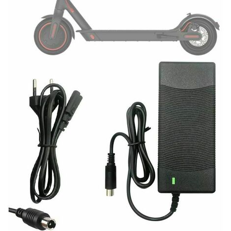 Chargeur de Scooter électrique - Chargeur Universel 42V 2A pour Hoverboard,  Adaptateur Secteur Alimentation Chargeur, 3 Broches Chargeur Trotinette  Electrique,Chargeur de Batterie Rapide pour Scooter