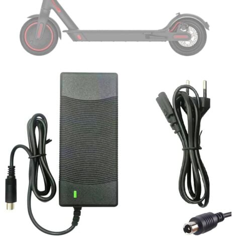 AUTRES Chargeur pour Xiaomi M365, 42V 2A Chargeur Trotinette Electrique Xiaomi, Chargeur de Batterie Rapide pour Xiaomi et Ninebot Scooter, Adaptateur Batterie pour Xiaomi M365 et Ninebot ES1 ES2