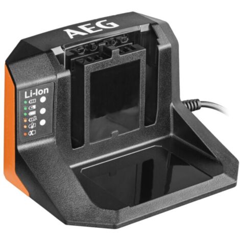 Chargeur rapide 18V pour batteries AEG PRO18V – Indicateurs LED – Utilisation optimale et sécurisée – Compatible avec modèles 2007 et plus