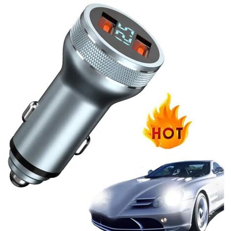 Chargeur rapide AquaForge 2x USB QC3.0 + voltmètre pour voiture, bateau, camping-car et caravane