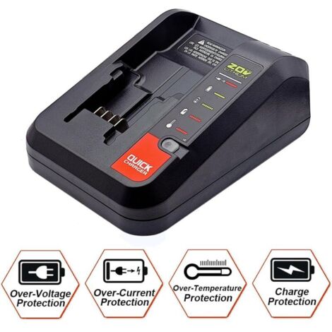 Chargeur Rapide  Batteries pour BLACK+DECKER BD2A - 10.8 20V