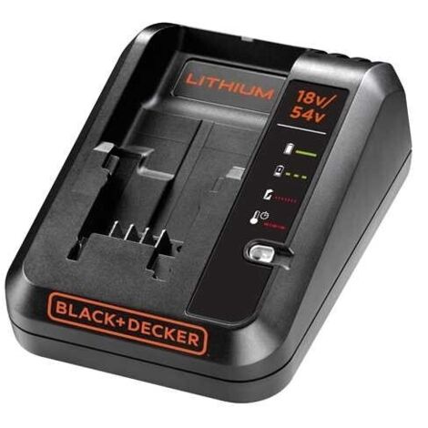 Chargeur rapide Black & Decker BDC1A compatible avec toutes les batteries au lithium a' charge rapide 18-54V