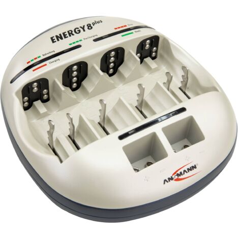 Chargeur rapide de piles Energy 8 plus pour 8 batteries sans batteries ANSMANN