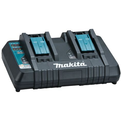 Chargeur rapide double MAKITA DC18RD - 196933-6 - 14.4V à 18V