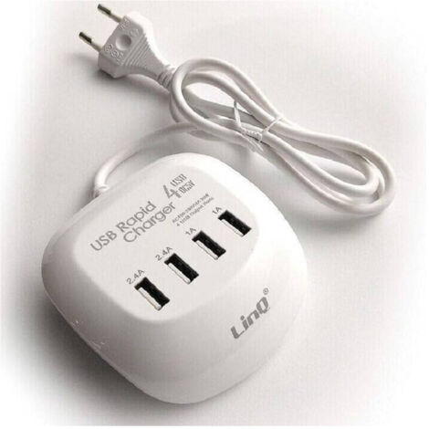 Chargeur Rapide Multiprise 20w 4 Ports Usb T-4a04 Chargeur Multiport