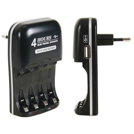 Chargeur Rapide Pour Accus Nimh Avec Sortie Usb