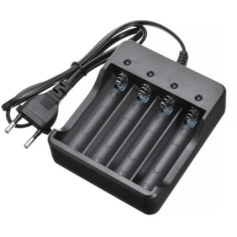 Chargeur Rapide pour Batterie AA, AAA. Convient aux Batteries : 10440, 14500, 17670, 18650, 18700.