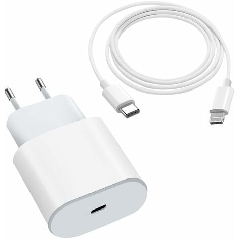 Chargeur Rapide 20W USB C pour iPhone 13-13 Mini - 13 Pro - 13 Pro Max,  Prise Secteur Mural PD 3.0 Adaptateur Alimentation[55]