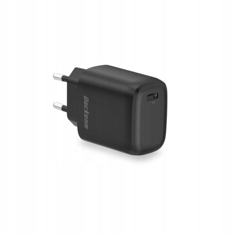 Chargeur rapide USB-C QACKENM 20 W pour iPhone, iPad et AirPods (noir)