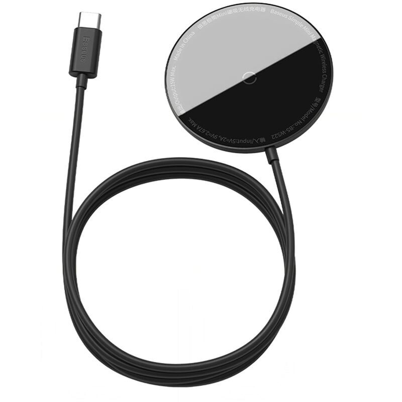 Chargeur Sans Fil Magnetique Baseus 15W Max Chargeur Sans Fil Rapide Compatible Avec Iphone 12/12 Mini / 12 Pro Max, Noir
