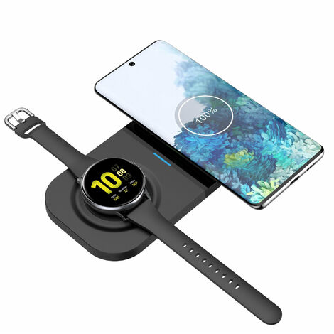 Chargeur sans fil pour montre et téléphone Samsung Galaxy (noir)-BISBISOUS