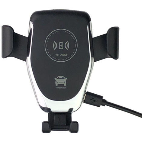 Chargeur sans fil rapide 15 W et support de téléphone pour voiture