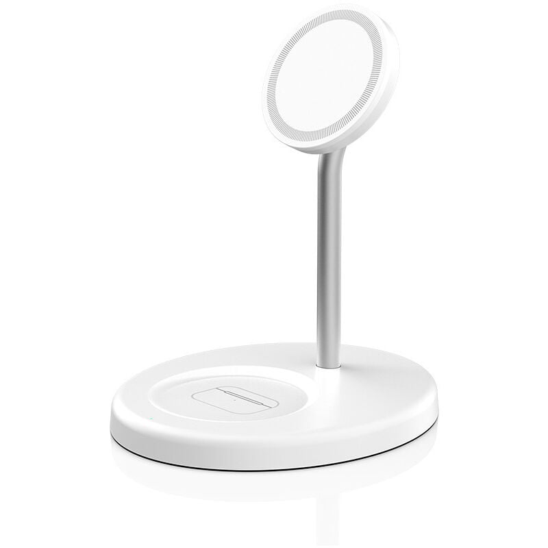 Chargeur sans Fil Rapide 15 W, Station dePliable Magnétique 3 en 1 pourSérie 12/13/14/15, Aucun Câble Nécessaire avec Support de Téléphone Portable