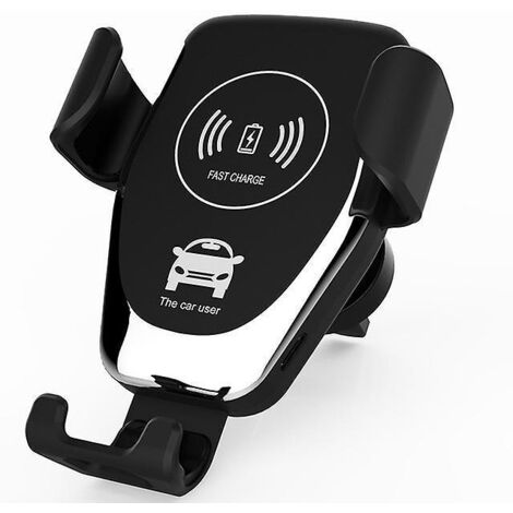 chargeur Sans Fil Voiture, Support De Voiture De Charge Sans Fil Induction Automatique Pour Iphone/galaxy, Avec 3 Adaptateurs Magntiques Pour Et