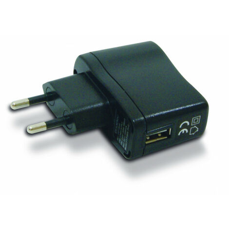 Chargeur secteur 1 USB-A 1 A - noir