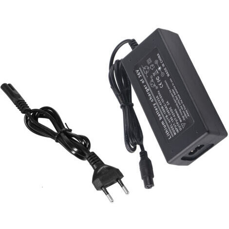Chargeur secteur pour batterie lithium 42V 2A – Compatible scooters 6,5/8/10 pouces – Matériau ABS ignifuge pour chargement sûr