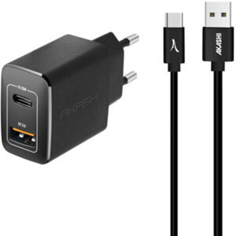Chargeur secteur USB AKASHI ALTACQC20TCBK