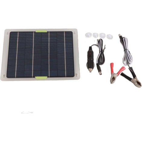Chargeur Solaire 12V avec Contrôleur MPPT Intégré, Panneau Solaire Étanche IP67, Entretien Batterie 10W