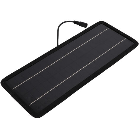 Chargeur Solaire 4.5W 12V pour Batterie de Voiture, Bateau, Camping-Car - Panneau Solaire Portable Polysilicium avec Convertisseur 12V/5V