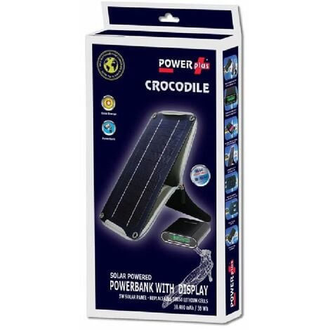 Chargeur solaire 5W avec batterie CROCODILE