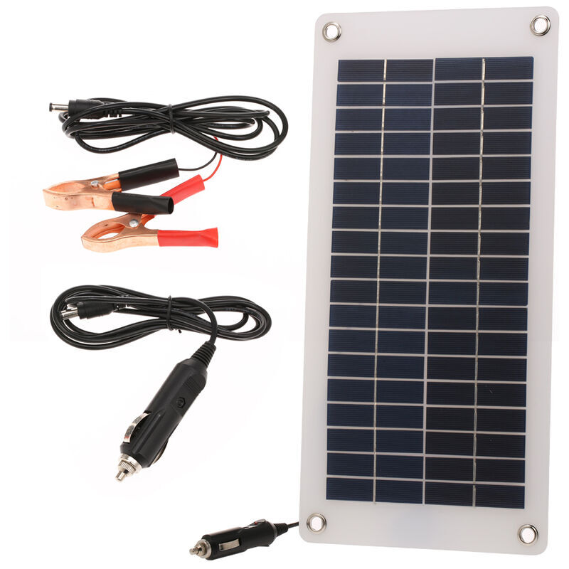 Dpzo - Chargeur Solaire de Batterie de Voiture, Mainteneur Énergétique Portable avec Allume-Cigare