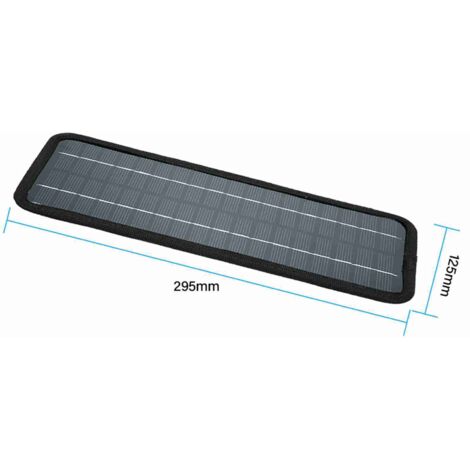 Chargeur solaire de voiture, Kit de charge de maintien de panneau Portable 18V 20W pour véhicules bateau moto