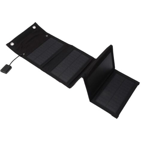 Chargeur solaire pliable 20 W, sortie USB 5 V, étanche IP65, panneau solaire portable, batterie externe pour activités de plein air