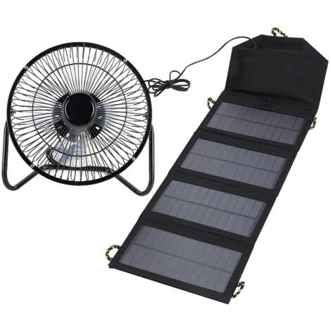 Chargeur solaire pliable 7W 5.5V pour téléphone avec câble, idéal camping et extérieur