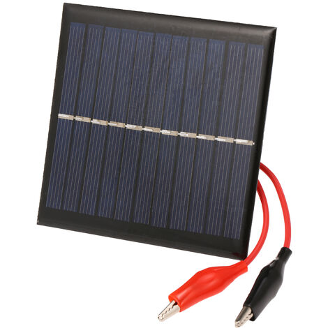 Chargeur solaire portable 1W/5.5V avec pince crocodile panneau solaire compact pour jardin/trafic/lumière d'urgence pompe solaire publicité extérieure batterie 3.7V