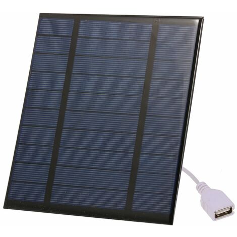 Chargeur solaire Portable 2.5W/5V/3.7V avec Port USB chargeur de téléphone à panneau solaire Compact pour Camping randonnée voyage